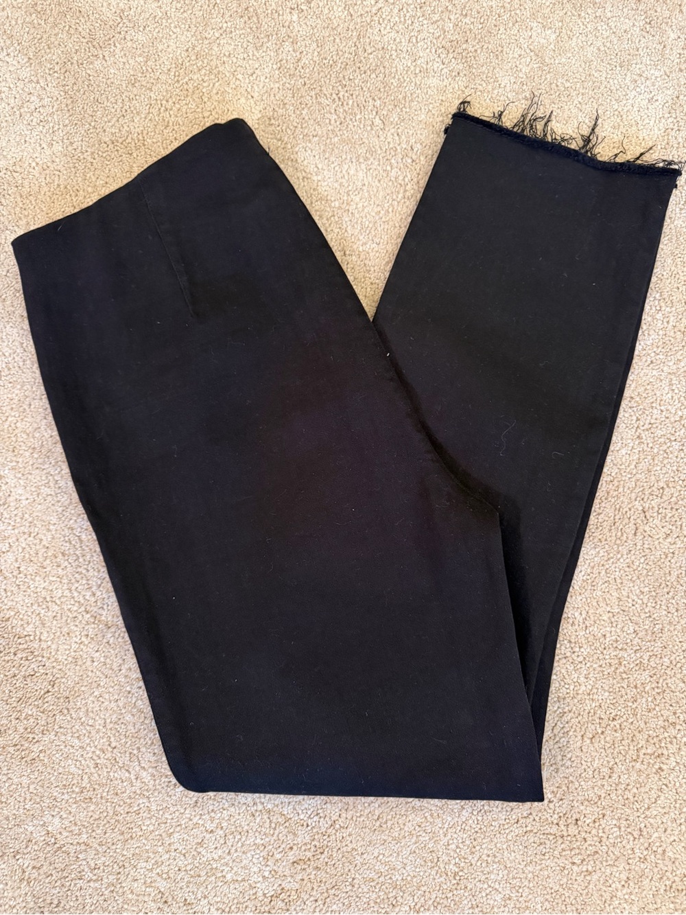 Frank & Eileen “Illusion 01” Black Ankle Cropped Pants Jeans Size 32